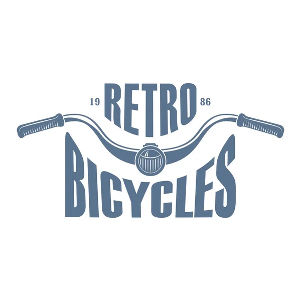 Retro monochrome bikes and scooters club logo — Stock Vector