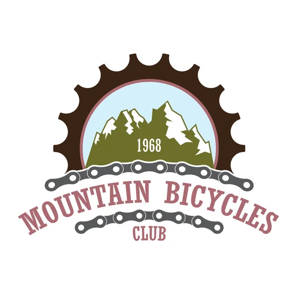 Dağ Bisiklet seyahat şirket logosu Stok Illüstrasyon