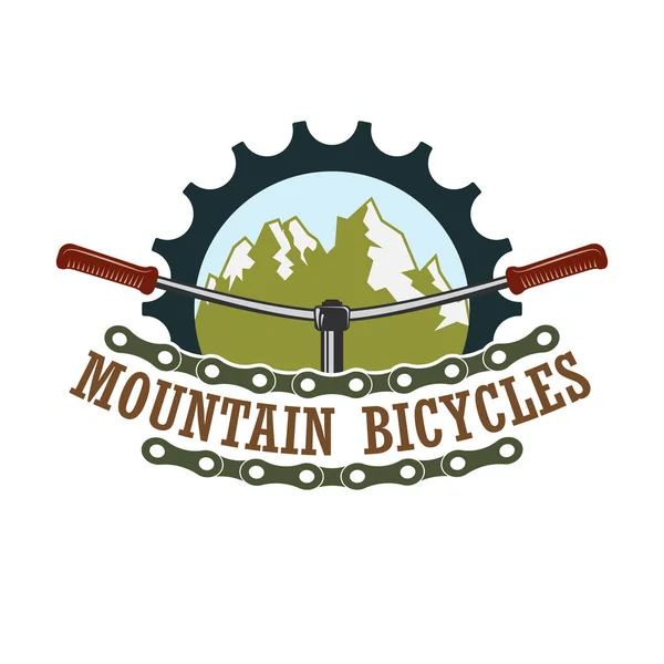 Vintage renk dağ kulübü logosu yarış Telifsiz Stok Illüstrasyonlar