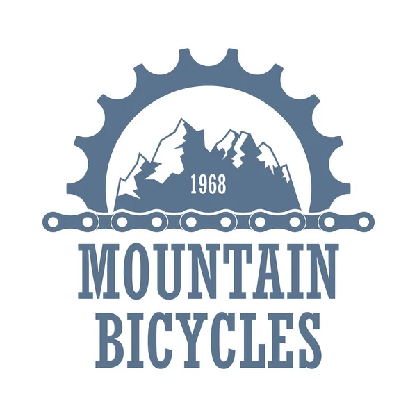 Dağ Bisiklet seyahat şirket logosu Stok Vektör