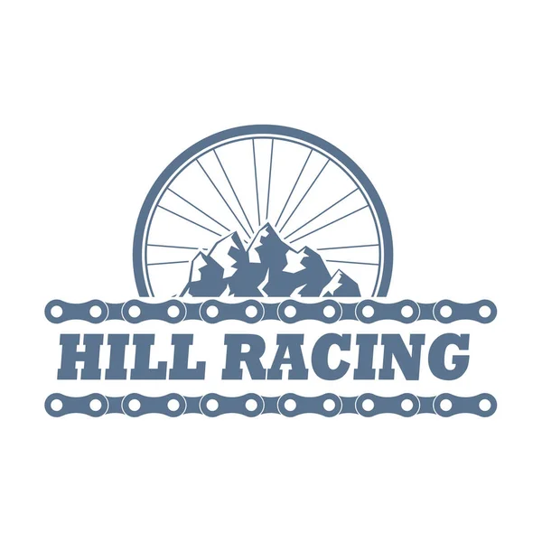 Yarış retro tarzı hill ve dağ bisikleti kulübü Stok Illüstrasyon
