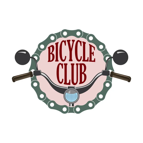 Retro Bisiklet ve Scooter kulüp logosu Vektör Grafikler