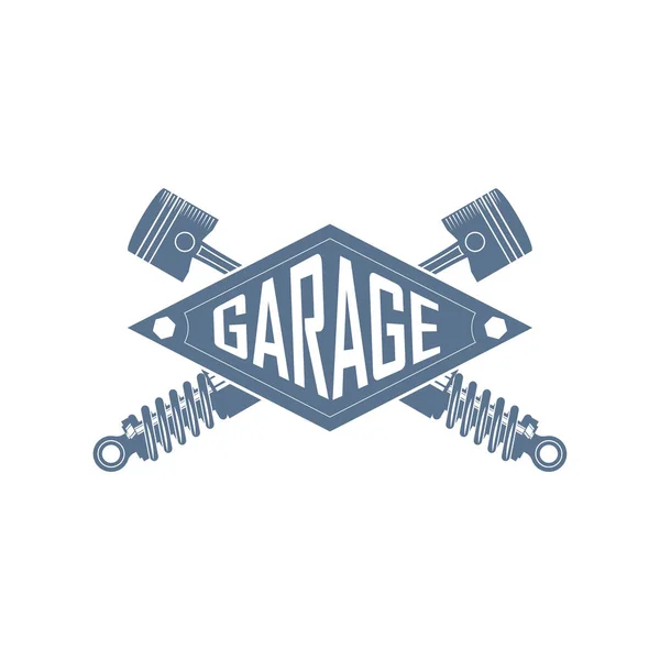Motor Servisi retro logosu