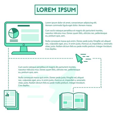 basit yeşil iş Infographic öğeleri