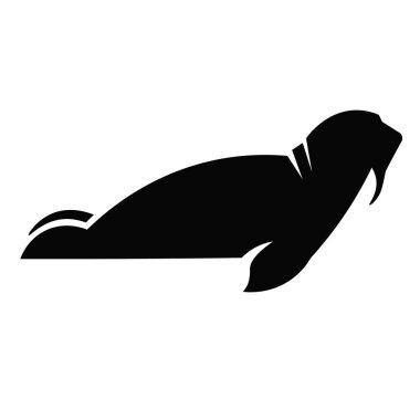 Deniz Aygırı Simgesi Vektörü