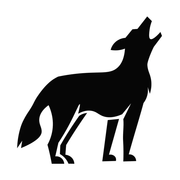 Wektor ikony kojota — Wektor stockowy