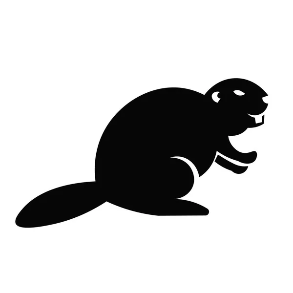 Icône de castor vecteur — Image vectorielle