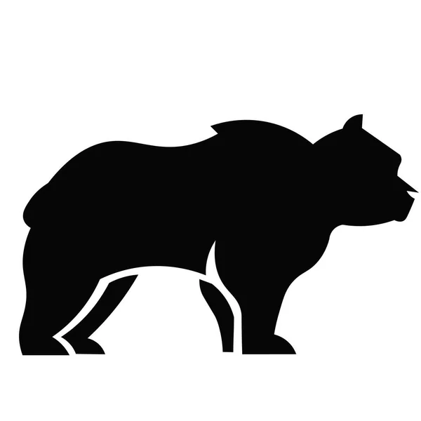 Björnen ikonen vektor — Stock vektor