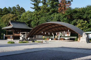 Tokyo, Japonya 'daki antik Japon meydanı.