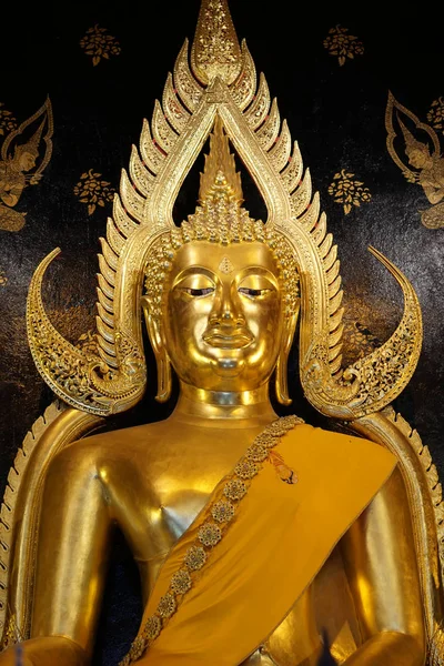 Bela Estátua Buda Templo Antigo — Fotografia de Stock