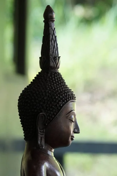 Piękny Posąg Buddy Starożytnej Świątyni — Zdjęcie stockowe