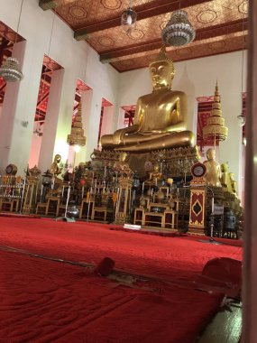 Güzel antik Budist tapınağının içi