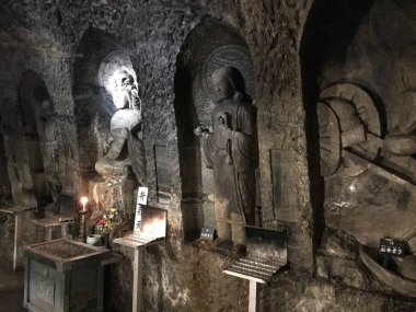 Güzel antik Budist tapınağının içi