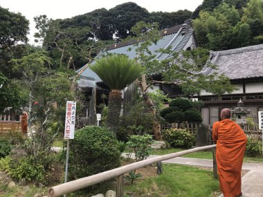 Japonya, Kyoto 'daki eski moda Japon binaları.