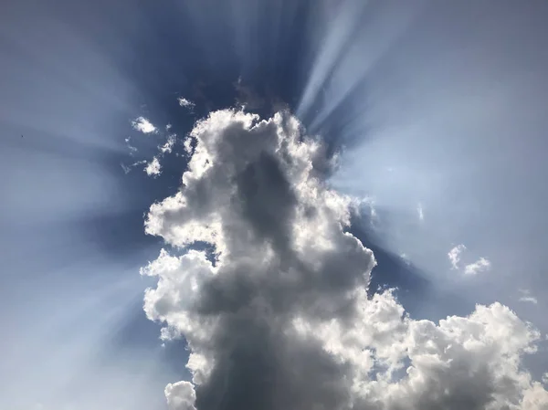 Natursköna Skott Moln Himmelsblå Himmel — Stockfoto