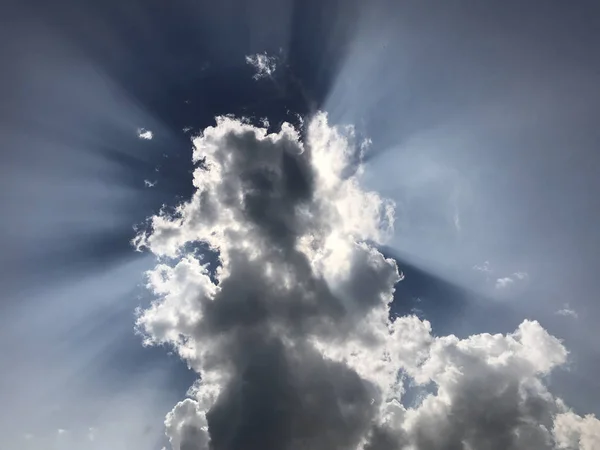 Natursköna Skott Moln Himmelsblå Himmel — Stockfoto