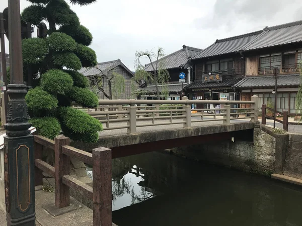 Old Fashioned Japanese Buildings Bridge Old Town Kyoto Japan — Stock Photo, Image