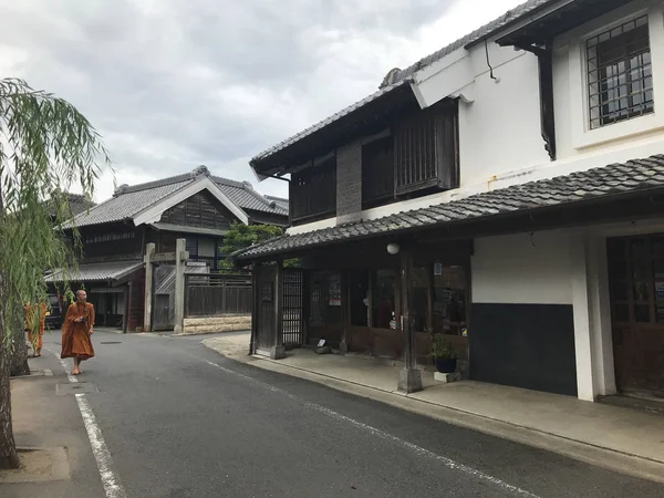 Edificios Japoneses Pasados Moda Casco Antiguo Kioto Japón —  Fotos de Stock