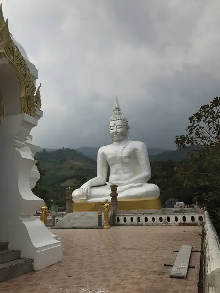 Plan Panoramique Magnifique Temple Bouddha — Photo