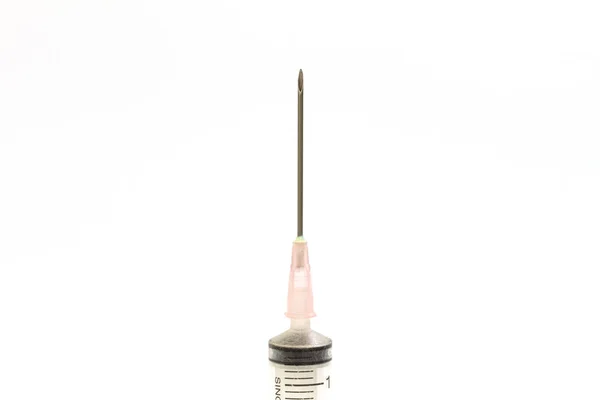 Syringe on white background — Stock Photo, Image