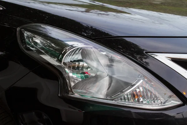 Close up headlights of car — Stock Photo, Image