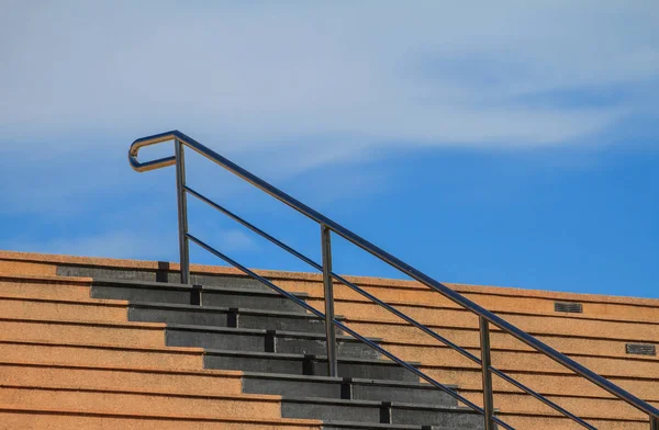 Staircase Cement with steel railing