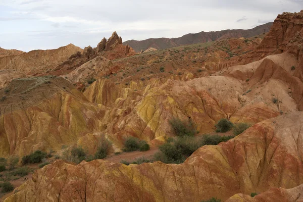 Сказочный каньон (также Сказка), скальные образования на Иссык-Ку — стоковое фото