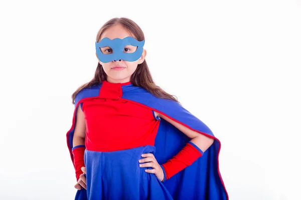 Girl in superhero costume — Stock Photo, Image