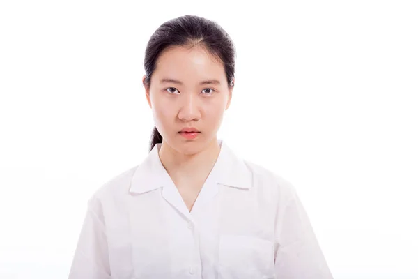 Asiático adolescente menina estudante do ensino médio — Fotografia de Stock