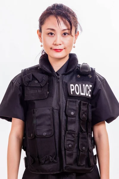 Chinese female police officer — Stock Photo, Image