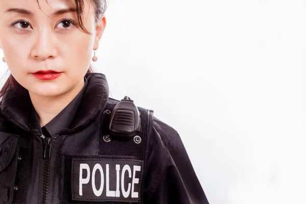 중국 여성 경찰관, 근접 — 스톡 사진