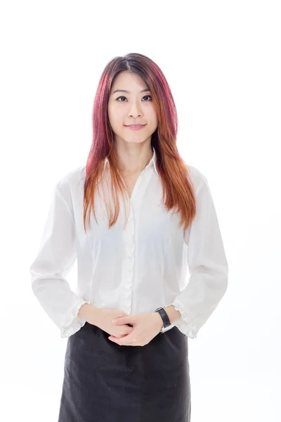 Asian kobieta interesu w pół-dorywczo garnitur — Zdjęcie stockowe