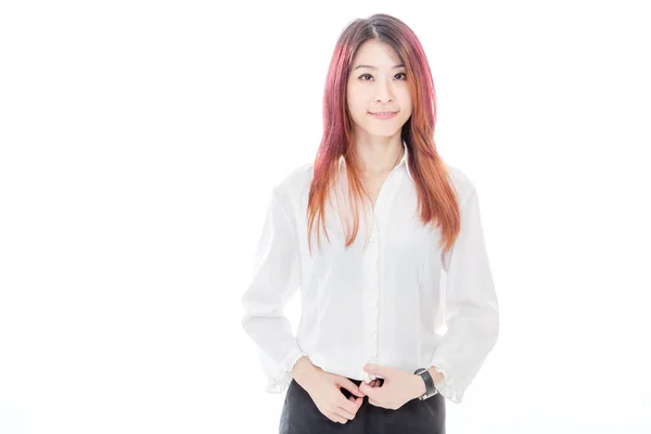 Aziatische zakenvrouw in semi-casual pak — Stockfoto