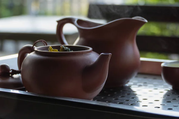 Tea set for Chinese tea ceremony — Stock Photo, Image