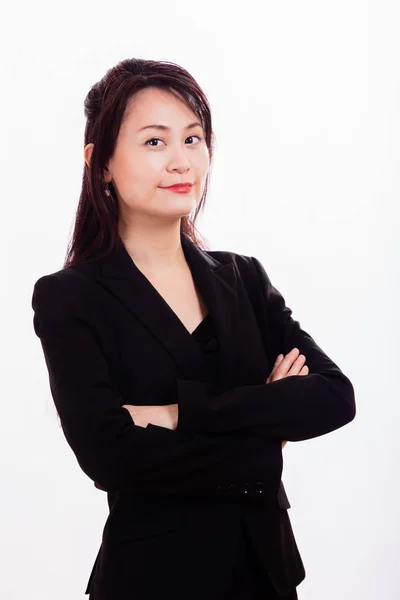 Chinese businesswoman looking at camera — Stock Photo, Image