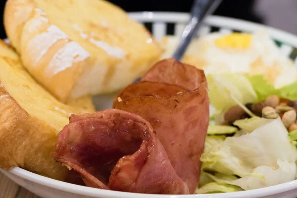 Bacon and french toast brunch — Stock Photo, Image