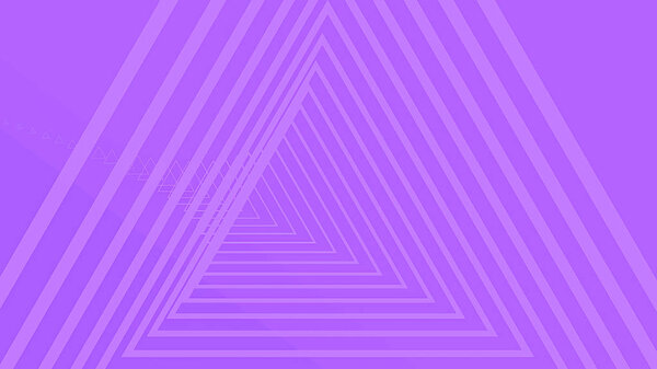 Абстрактный туннель с неоновыми треугольниками
