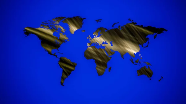 Mapa do mundo abstrato com linhas brilhantes — Fotografia de Stock