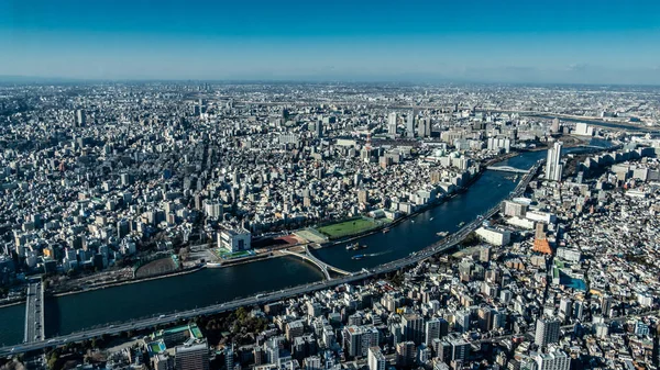 Tokio, Japan aus der Vogelperspektive — Stockfoto