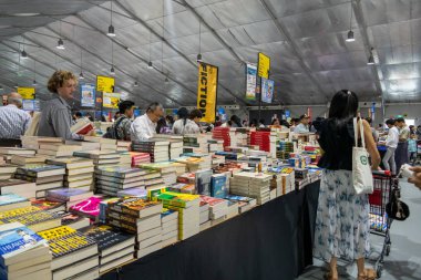Shoppers at Big Bad Wolf book fair in Yangon, the world’s bigg