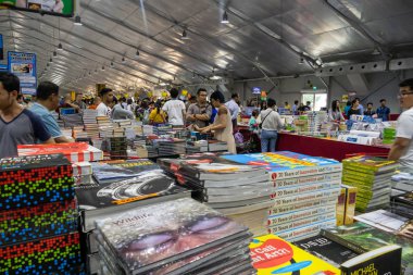 Shoppers at Big Bad Wolf book fair in Yangon, the world’s bigg