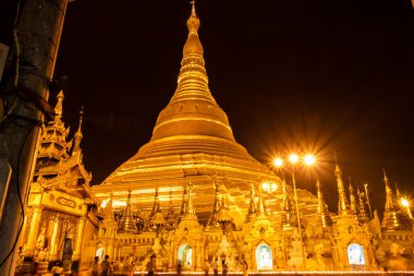 Shwedagon pagoda in Yangon, Myanmar