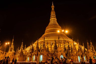Shwedagon pagoda in Yangon, Myanmar