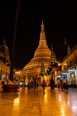 Shwedagon pagoda in Yangon, Myanmar
