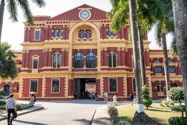 YANGON, MYANMAR - JANUARY 18, 2020:  The Secretariat or   Secretariat Yangon, also known as the Minister's Building.