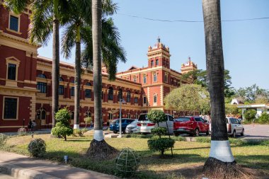 YANGON, MYANMAR - JANUARY 18, 2020:  The Secretariat or   Secretariat Yangon, also known as the Minister's Building.