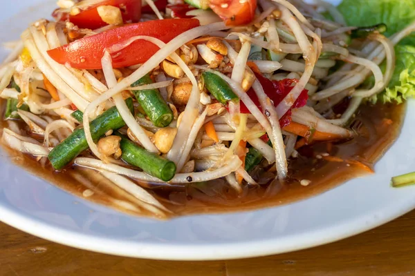 Choux Épicés Thaïlandais Salade Poivre — Photo