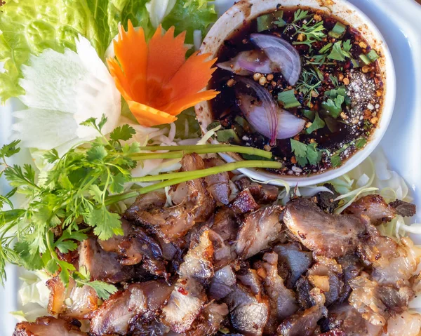 Plat Porc Sanglier Thaïlandais Grillé — Photo