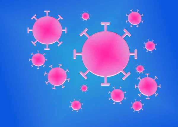 새로운 코로나 바이러스 Covid 세포의 — 스톡 사진