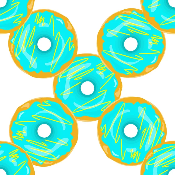 甜甜圈无缝背景纹理图案 — 图库矢量图片